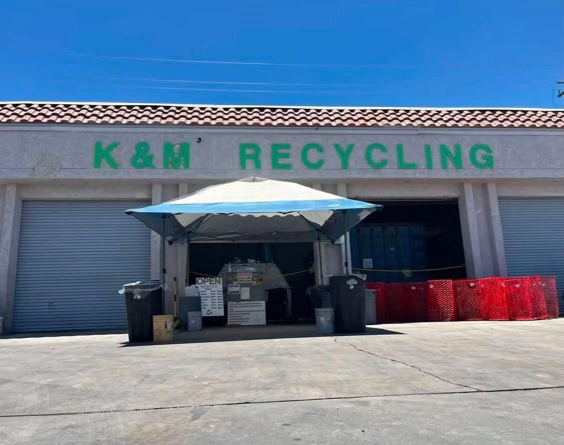 MK Recycling storefront in Barstow, CA — CRV bottle and can recycling center